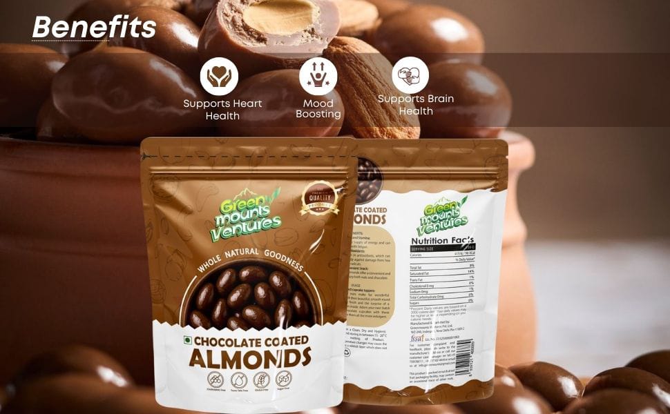 Premium Chocolate Coated Almonds – Crunchy & Decadent